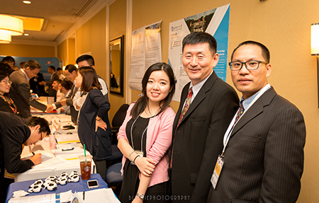 GA黄金甲SAPA年会代表：左→右： 刘雯颖博士、汪俊博士、王建峰博士